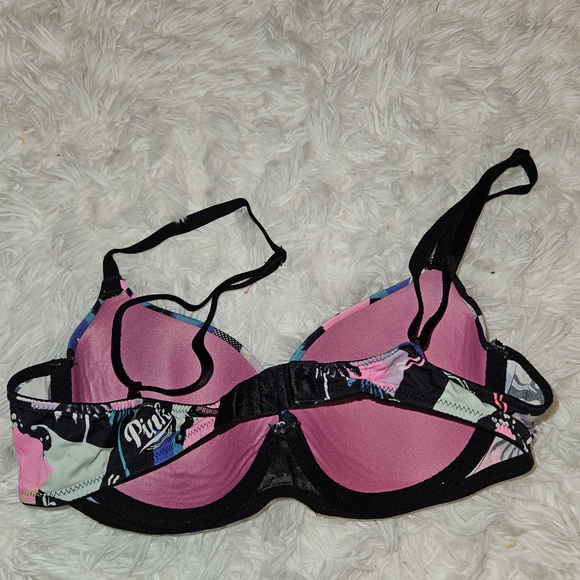 Colorful Palm Tree Print Bra - Picture 2 of 3